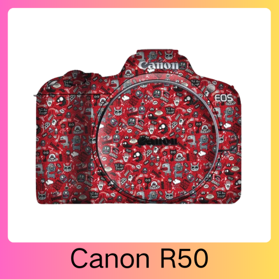 Corpo da Canon R50 - Pele câmera, adesivo câmera - com alta resistência a arranhões, à prova d'água e com design elegante.